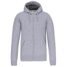 Sweat zippé capuche unisexe Gris Oxford Grey Kariban