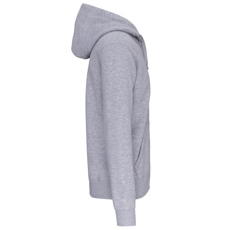 Sweat zippé capuche unisexe Gris Oxford Grey Kariban – vue 3