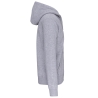 Sweat zippé capuche unisexe Gris Oxford Grey Kariban – vue 3