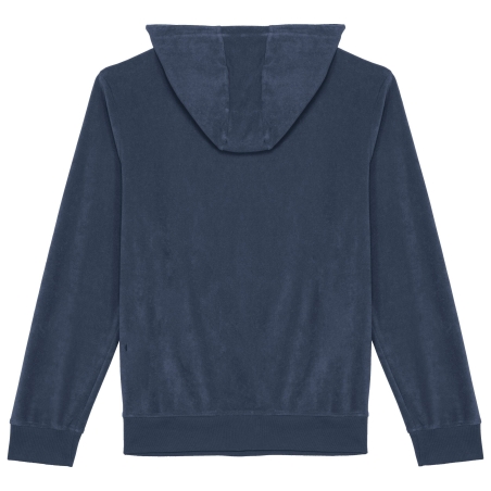Sweat zippé capuche écoresponsable Marine bleu – Native Spirit – vue 2