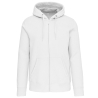 Sweat-shirt zippé capuche unisexe Blanc Kariban