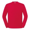 Sweat-shirt Iconic 250 Rouge Fruit of the Loom – Col Rond