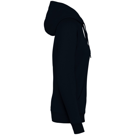 Sweat capuche raglan femme écoresponsable Noir – Native Spirit – vue 3