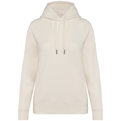 Sweat capuche raglan femme écoresponsable ivoire Native Spirit