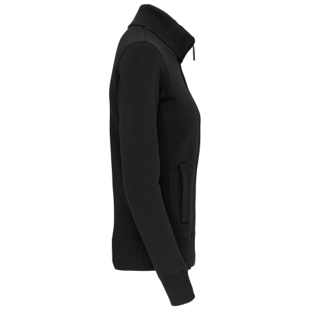 Veste molleton zippée femme Noire Kariban 360 g/m² – vue 3