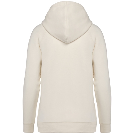 Sweat capuche raglan femme écoresponsable ivoire Native Spirit – vue 2