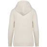 Sweat capuche raglan femme écoresponsable ivoire Native Spirit – vue 2