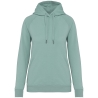 Sweat capuche raglan écoresponsable femme Jade Green Native Spirit