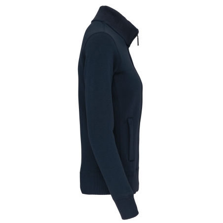 Veste molleton zippée femme Marine 360 g/m² – Kariban – vue 3