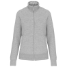 Veste molleton zippée femme Gris Oxford Grey Kariban