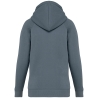 Sweat capuche raglan femme écoresponsable gris – Native Spirit – vue 2