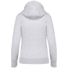 Sweat zippé capuche femme Gris (Ash Heather) – Kariban – vue 2