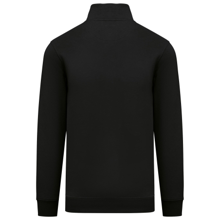 Sweat col zippé écoresponsable Homme Noir – Native Spirit – vue 2
