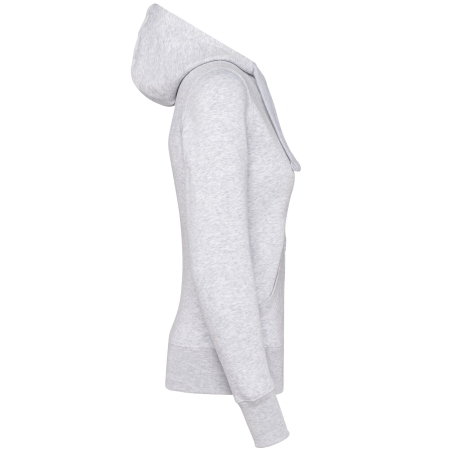 Sweat zippé capuche femme Gris (Ash Heather) – Kariban – vue 3