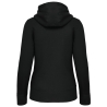 Sweat-shirt zippé capuche femme Noir – Kariban – vue 2