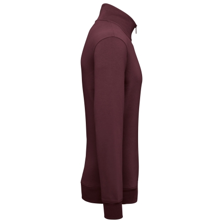 Sweat Quart-Zip Écoresponsable Bordeaux Native Spirit – vue 3