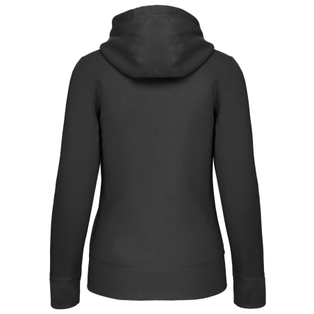 Sweat-shirt zippé capuche femme Gris Kariban 300 g/m² – vue 2
