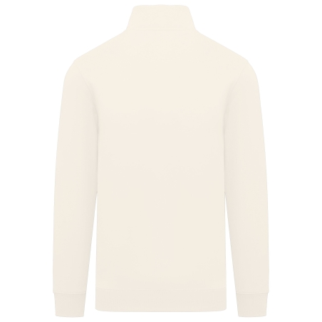 Sweat quart-zip écoresponsable col montant Blanc Ivoire Native Spirit – vue 2