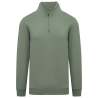 Sweat col montant zippé écoresponsable Vert Native Spirit