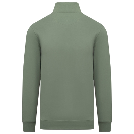 Sweat col montant zippé écoresponsable Vert Native Spirit – vue 2