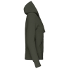 Sweat-shirt zippé capuche femme Vert Kaki Kariban – vue 3