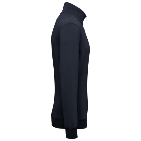 Sweat col zippé écoresponsable Marine – Native Spirit – vue 3