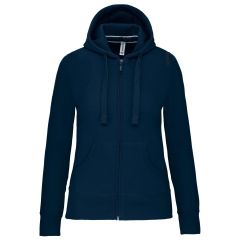 Sweat-shirt zippé capuche femme Marine Kariban 300 g/m²