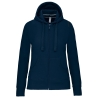 Sweat-shirt zippé capuche femme Marine Kariban 300 g/m²