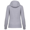 Sweat-shirt zippé capuche femme Gris Oxford Grey Kariban – vue 2