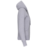 Sweat-shirt zippé capuche femme Gris Oxford Grey Kariban – vue 3