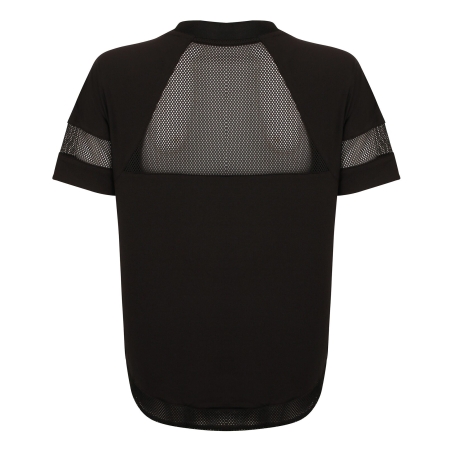 T-shirt femme oversized Noir – Tombo – vue 2
