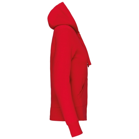 Sweat-shirt zippé capuche femme Rouge Kariban 300 g/m² – vue 3