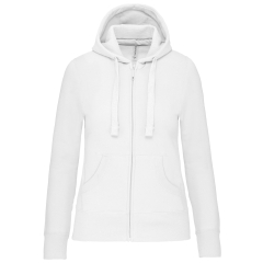 Sweat zippé capuche femme Blanc Kariban 300 g/m²
