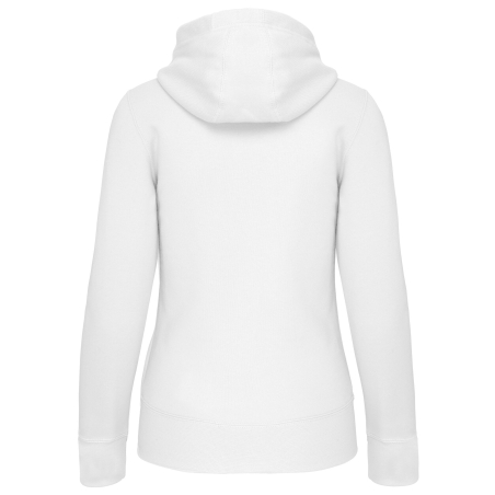 Sweat zippé capuche femme Blanc Kariban 300 g/m² – vue 2