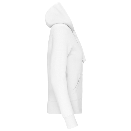 Sweat zippé capuche femme Blanc Kariban 300 g/m² – vue 3