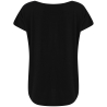 T-shirt col rond femme oversize Noir – Tombo – vue 2