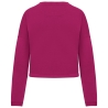 Sweat oversize crop écoresponsable bordeaux Native Spirit – vue 2