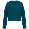 Sweat crop oversize col rond Vert Peacock Green Native Spirit – vue 2