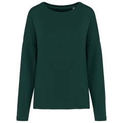 Sweat-shirt femme Loose Vert Amazon Green Kariban