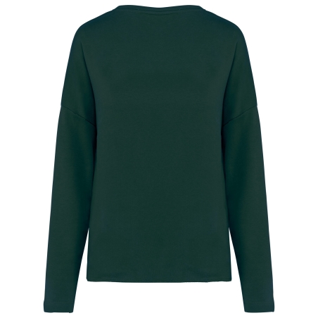 Sweat-shirt femme Loose Vert Amazon Green Kariban – vue 2