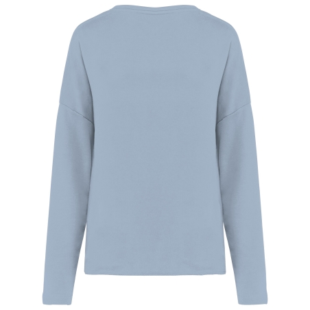 Sweat-shirt femme Loose Turquoise 270 g/m² Kariban – vue 2