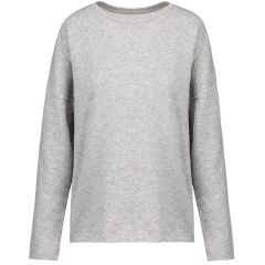 Sweat-shirt Femme Loose Gris chiné Kariban – French Terry
