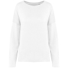 Sweat-shirt femme Loose Blanc Off White Kariban 270 g/m²