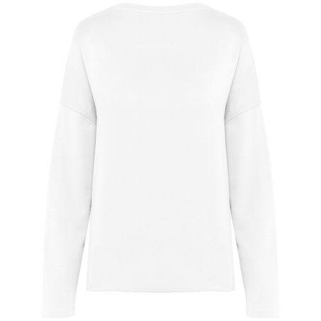 Sweat-shirt femme Loose Blanc Off White Kariban 270 g/m² – vue 2