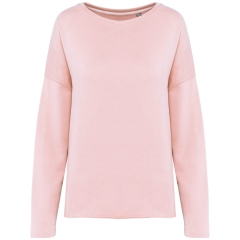 Sweat-shirt femme Loose Rose pâle Kariban – 270 g/m²