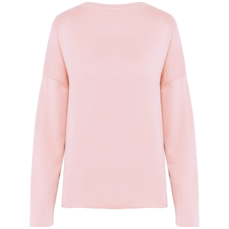 Sweat-shirt femme Loose Rose pâle Kariban – 270 g/m² – vue 2