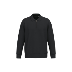 Sweat-shirt quart zip écoresponsable Native Spirit Noir