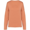 Sweat-shirt femme Loose French Terry Orange Kariban – vue 2