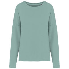 Sweat-shirt Femme Loose French Terry Vert Sage – Kariban