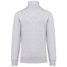 Sweat col zippé 1/4 zip Gris (Ash Heather) Kariban 300 g/m² – vue 2